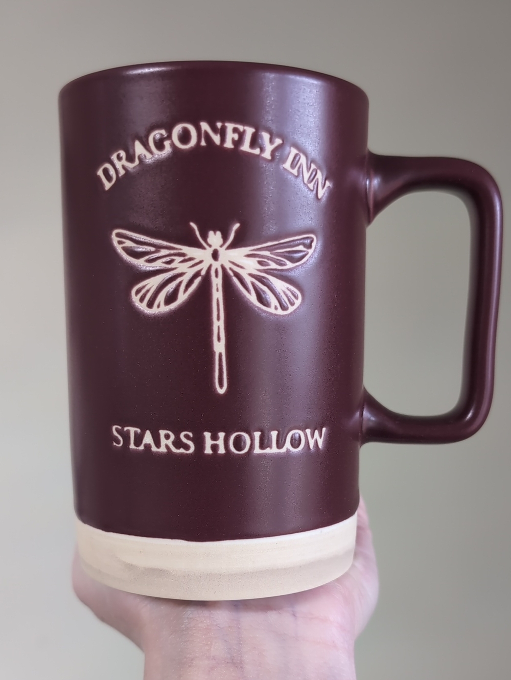 Gilmore Girls DRAGONFLY INN Tall Slim Mug with Clay Base, Double Sided